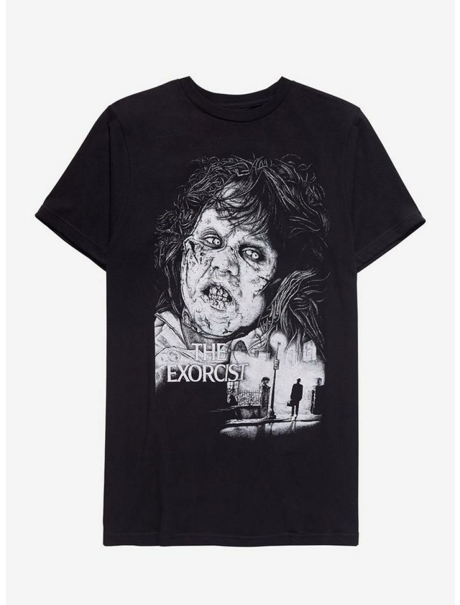 Guys * | Best Sale The Exorcist Regan Two-Sided T-Shirt Black