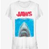 Tees * | Buy Shark Movie Poster Girls T-Shirt White