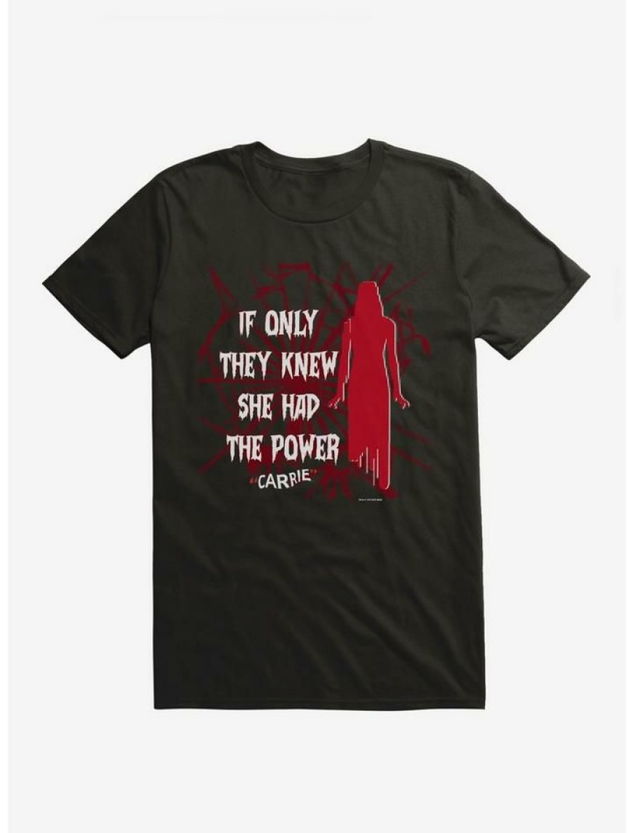 Guys * | Flash Sale Carrie 1976 If Only They Knew T-Shirt Black