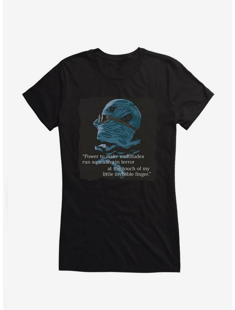 Tees * | Top 10 The Invisible Man Power Quote Girls T-Shirt