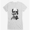 Tees * | Wholesale Universal Monsters Frankenstein Face Tear Girls T-Shirt White