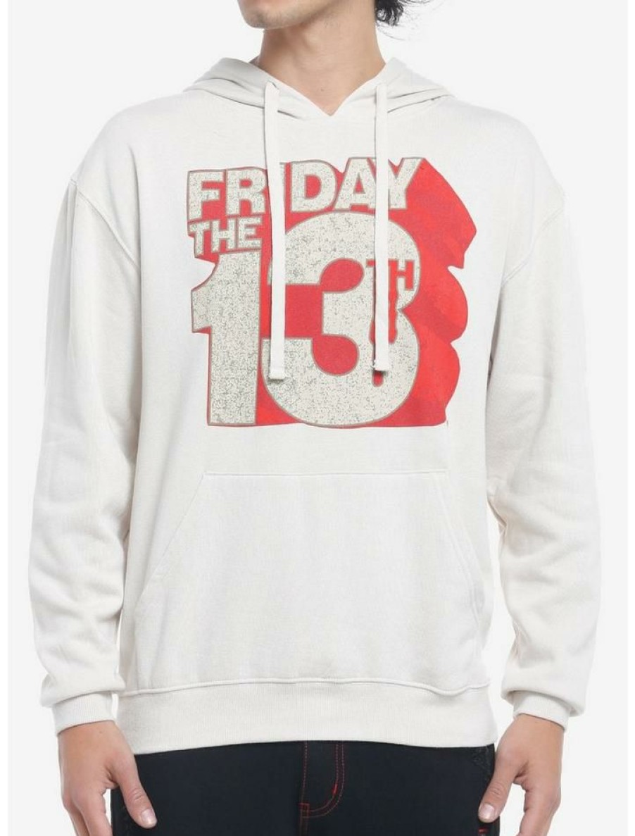 Guys * | Wholesale Friday The 13Th Logo Hoodie Sand