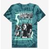 Tees * | Wholesale Beetlejuice Comic Tie-Dye Boyfriend Fit Girls T-Shirt Multi