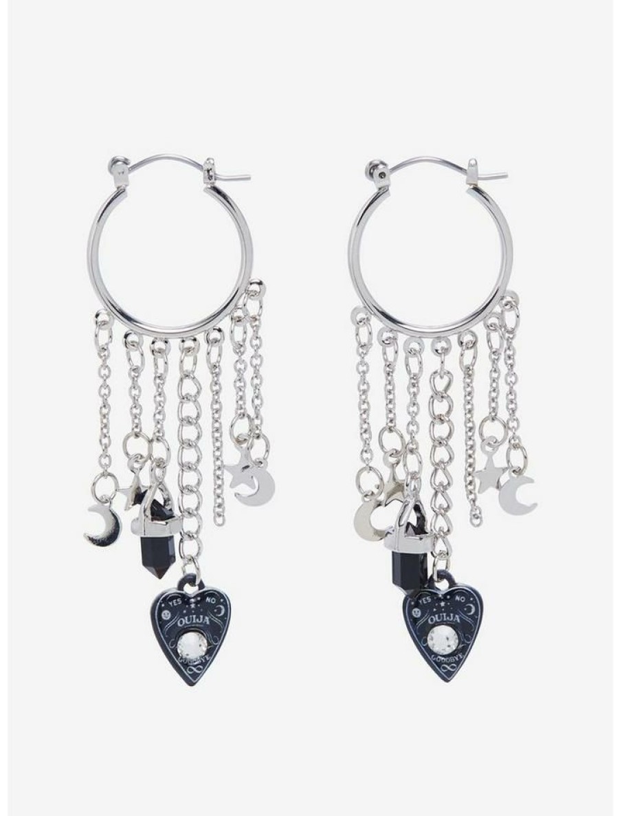 Accessories * | New Ouija Celestial Planchette Hoop Earrings