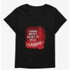 Tees * | Brand New Carrie 1976 Burn In Hell Girls T-Shirt Plus Size Black