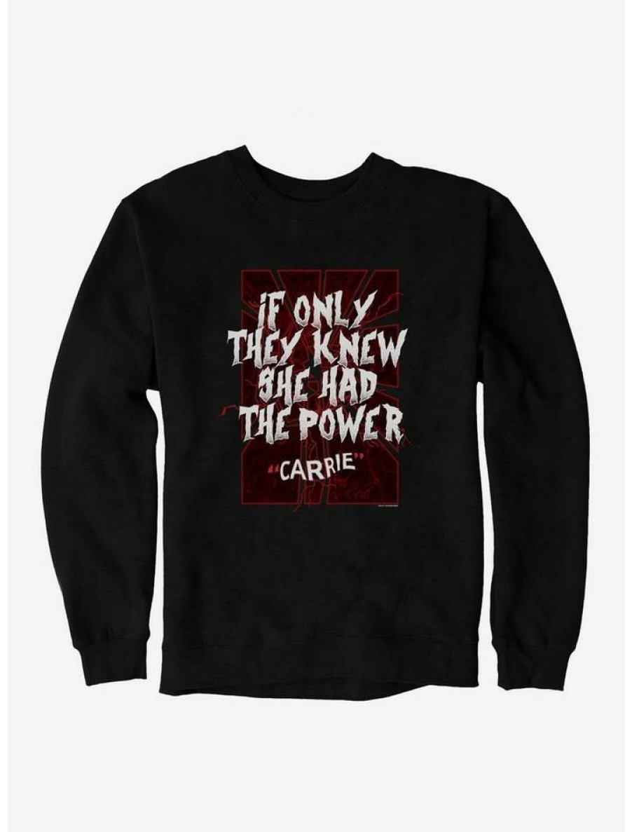 Guys * | Budget Carrie 1976 The Power Sweatshirt Black