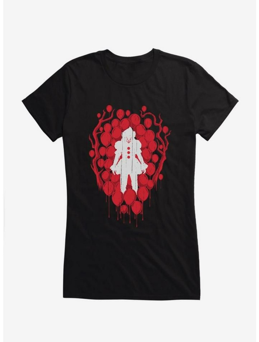 Tees * | Best Reviews Of It Chapter Two Pennywise Deadly Balloons Girls T-Shirt