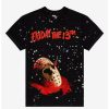 Tees * | Cheap Friday The 13Th Bloody Mask Splatter Boyfriend Fit Girls T-Shirt Multi