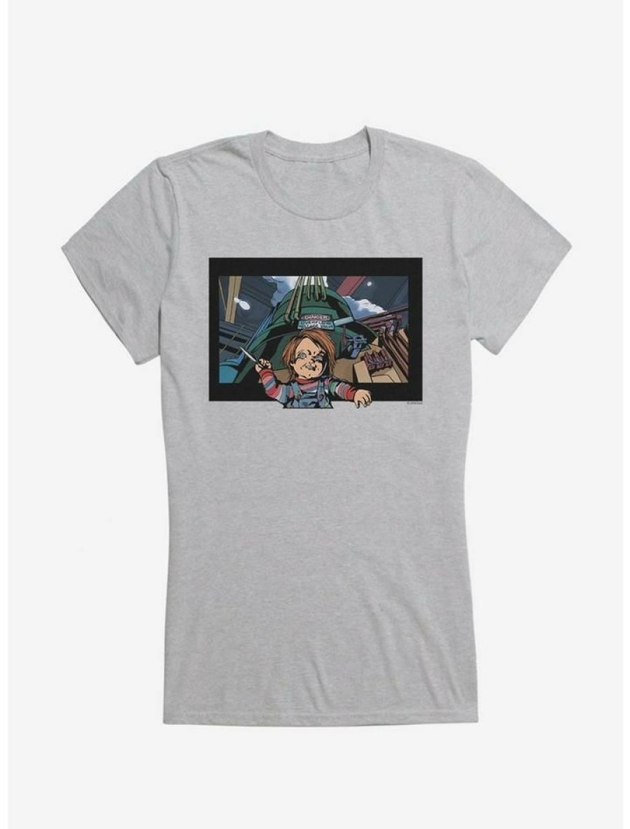 Tees * | Budget Chucky Danger Knife Color Girls T-Shirt