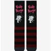 Girls * | Coupon A Nightmare On Elm Street Freddy Stripe Crew Socks