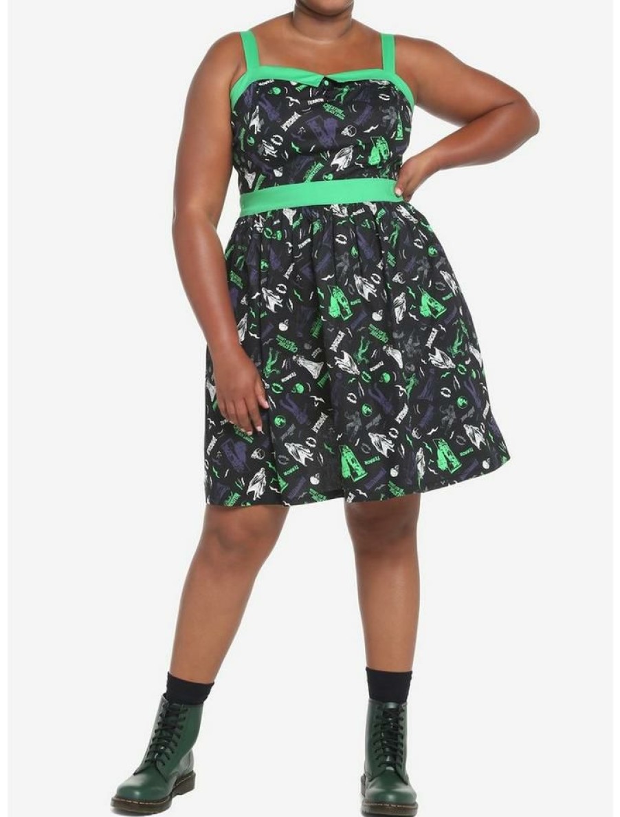 Plus * | Cheapest Universal Monsters Retro Dress Plus Size Multi