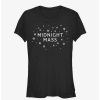 Tees * | Budget Midnight Mass Snowflake Logos Girls T-Shirt Black