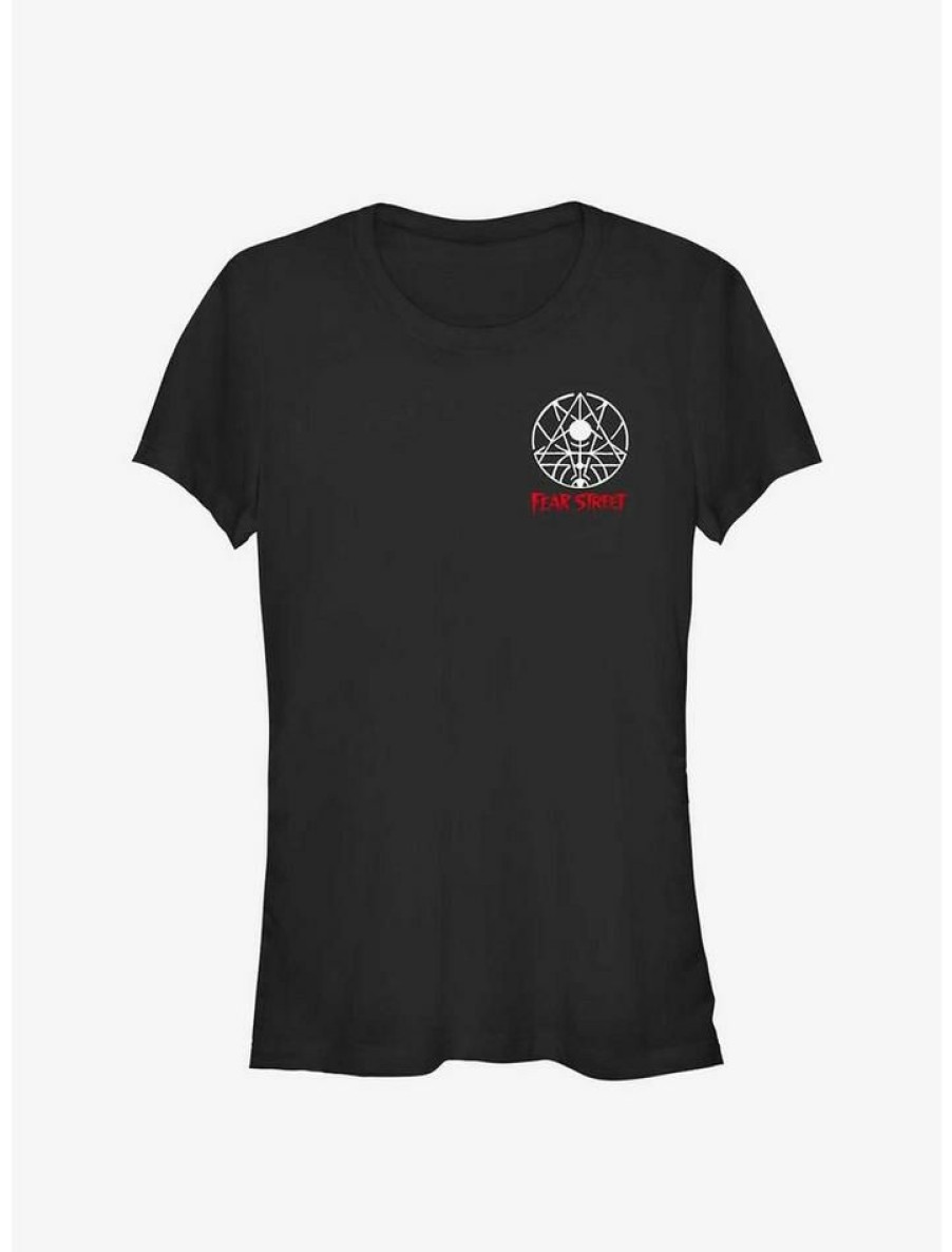 Tees * | Coupon Fear Street Witchmark Icon Girls T-Shirt Black