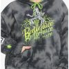 Plus * | Flash Sale Beetlejuice Icons Wash Girls Crop Hoodie Plus Size Multi