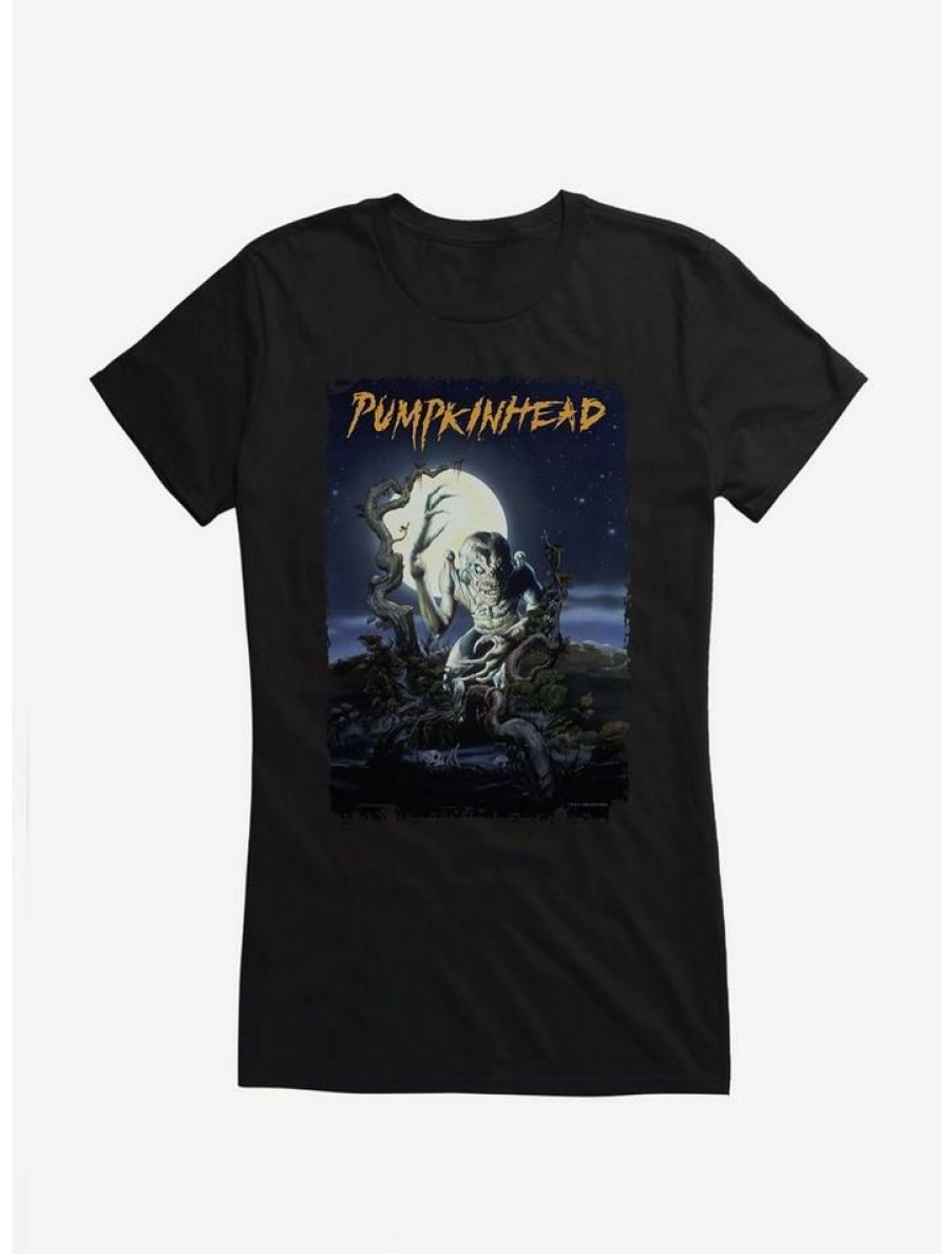 Tees * | Coupon Pumpkinhead Stalking Girls T-Shirt Black