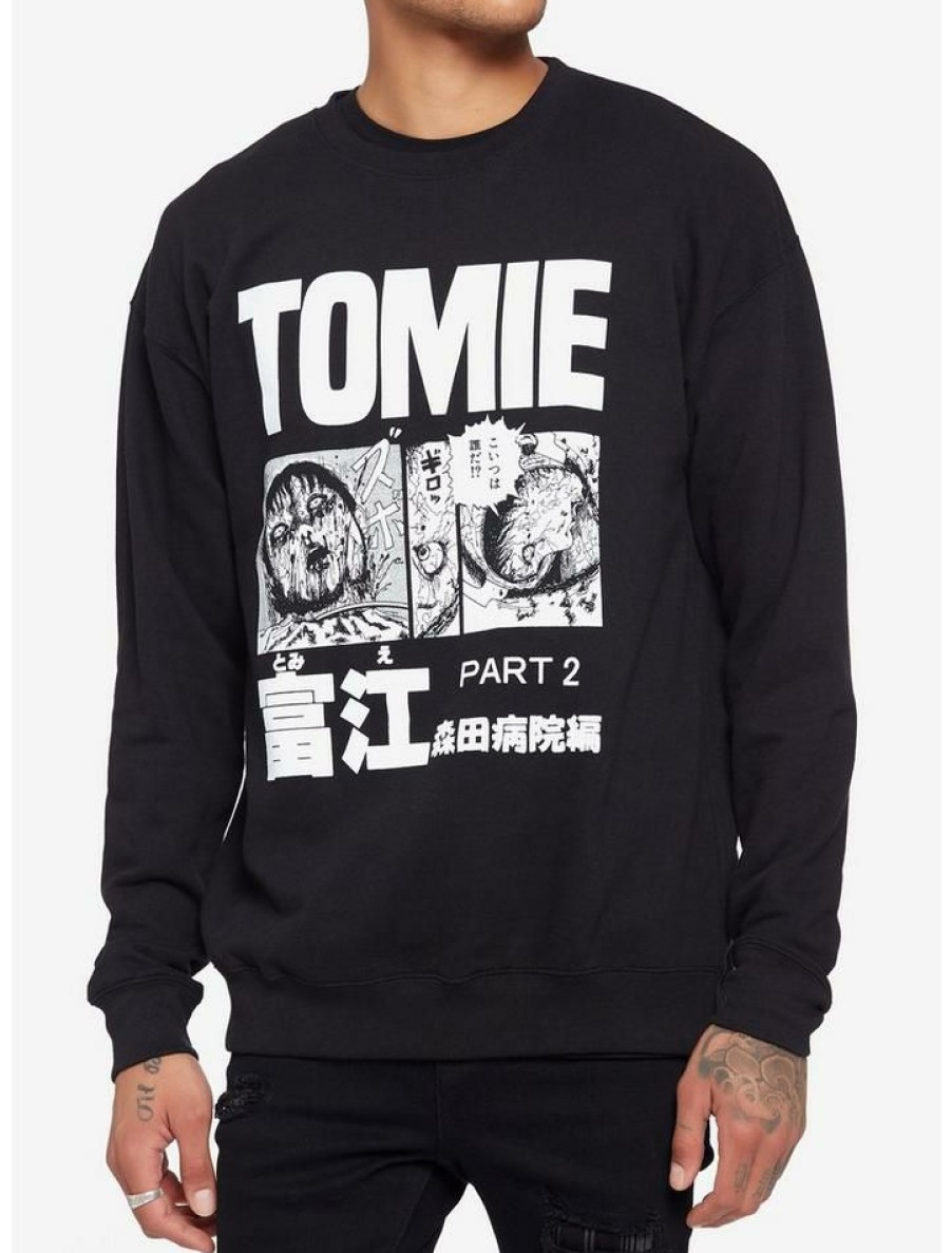 Guys * | Top 10 Junji Ito Tomie Part 2 Sweatshirt Black