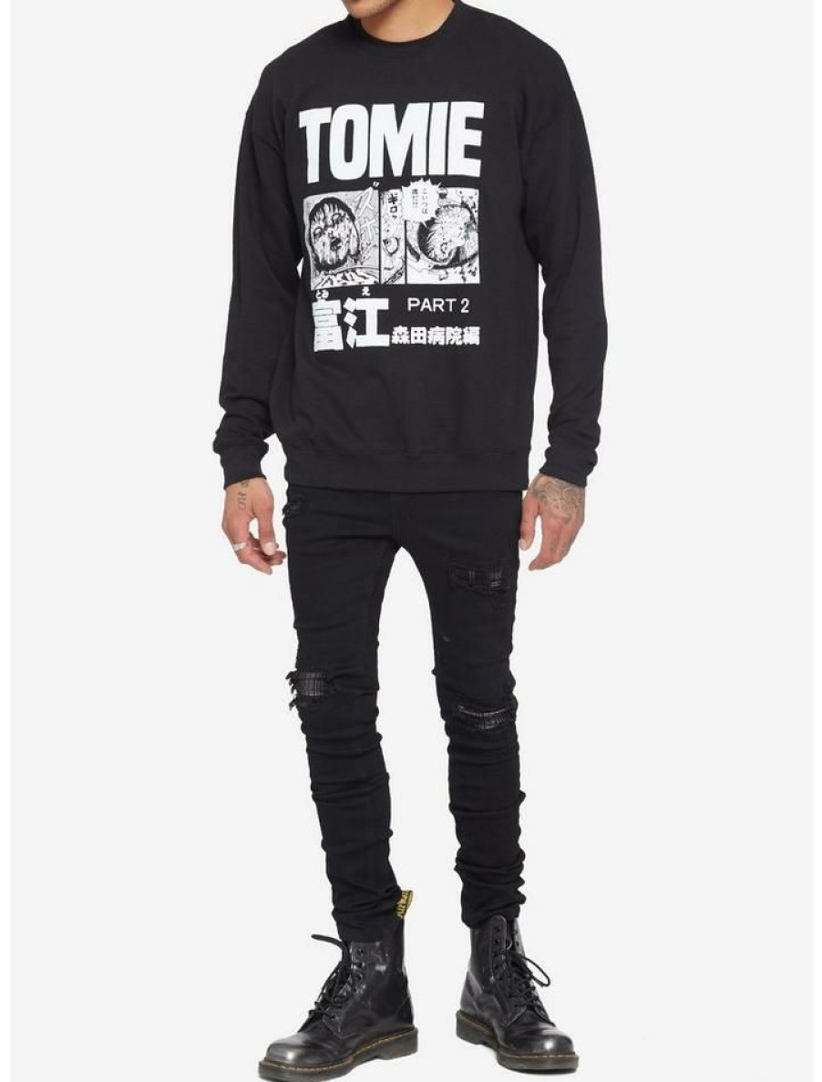 Guys * | Top 10 Junji Ito Tomie Part 2 Sweatshirt Black