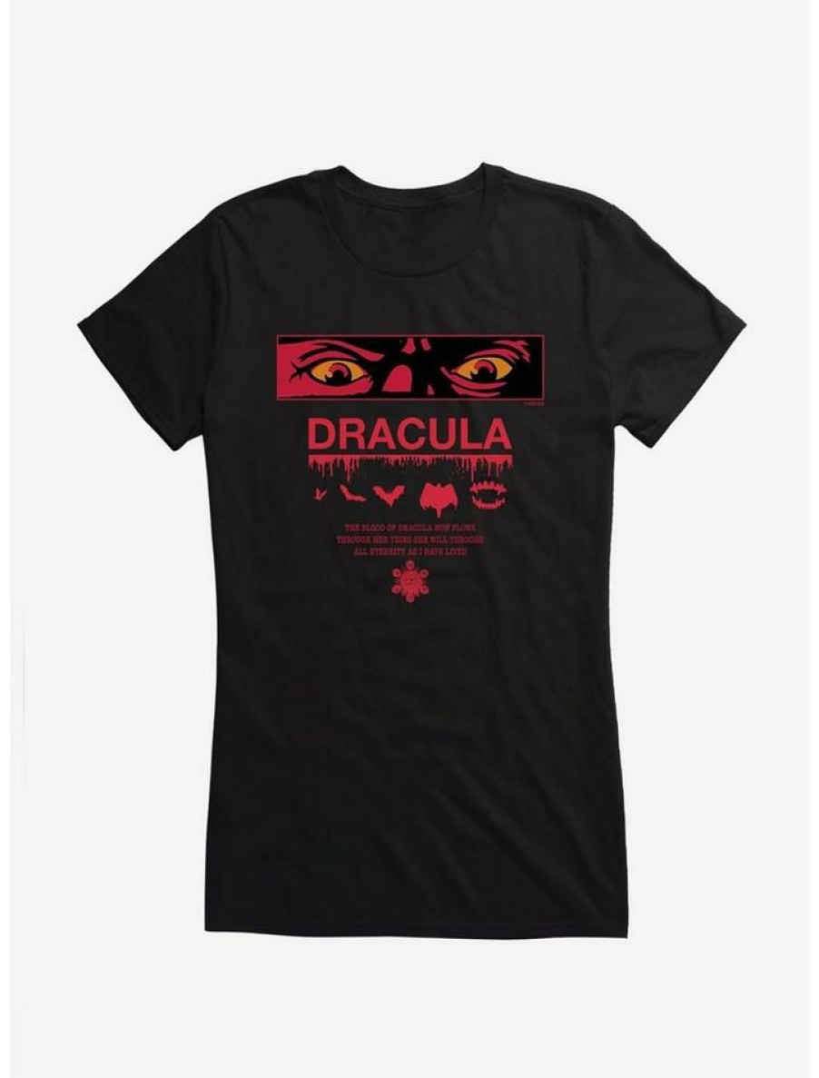 Tees * | Budget Universal Monsters Dracula Always Watching Girls T-Shirt