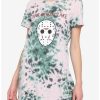 Girls * | Wholesale Friday The 13Th Camp Crystal Lake Distressed Tie-Dye T-Shirt Dress Multi