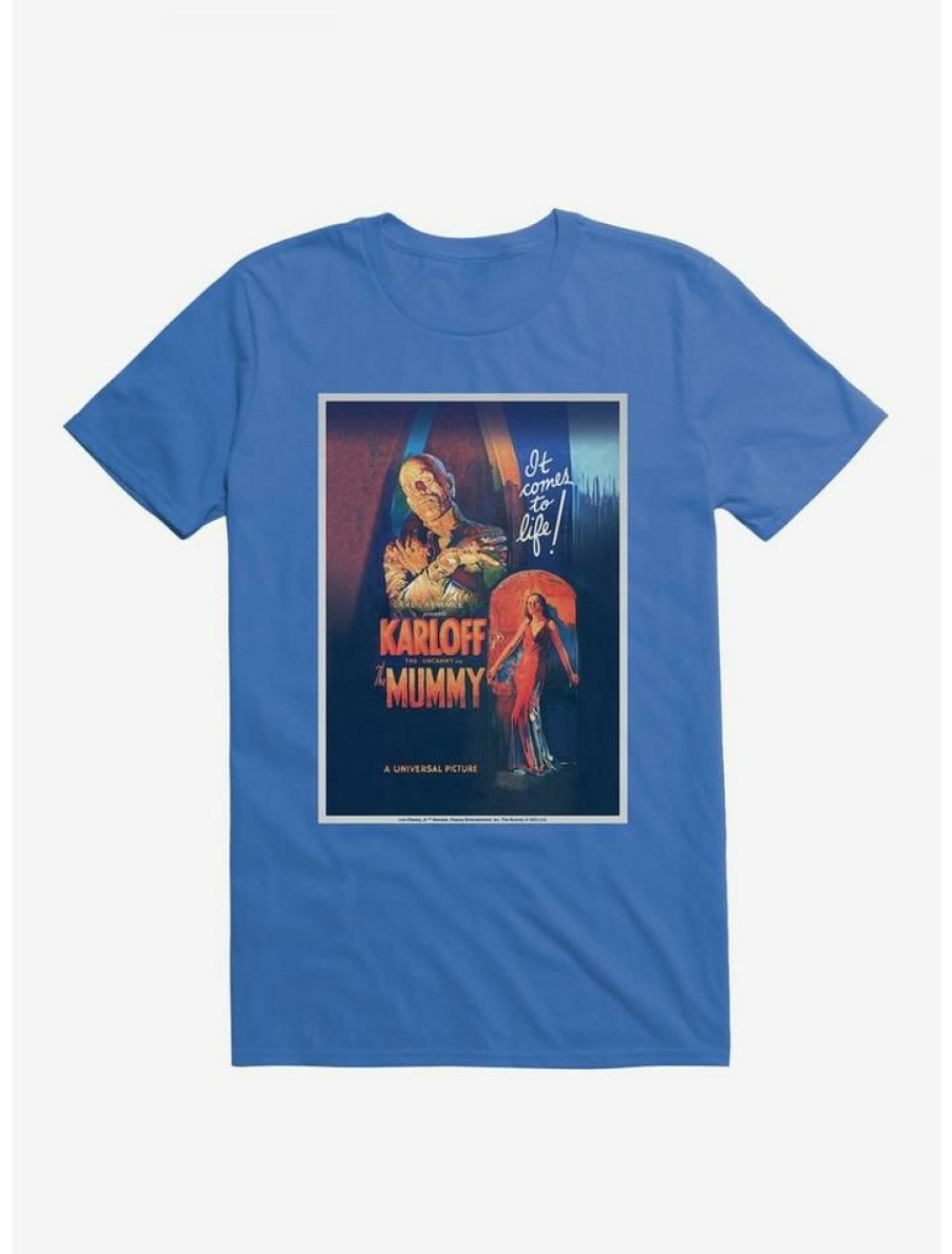 Guys * | Promo Universal Monsters The Mummy Laemmle Movie Poster T-Shirt