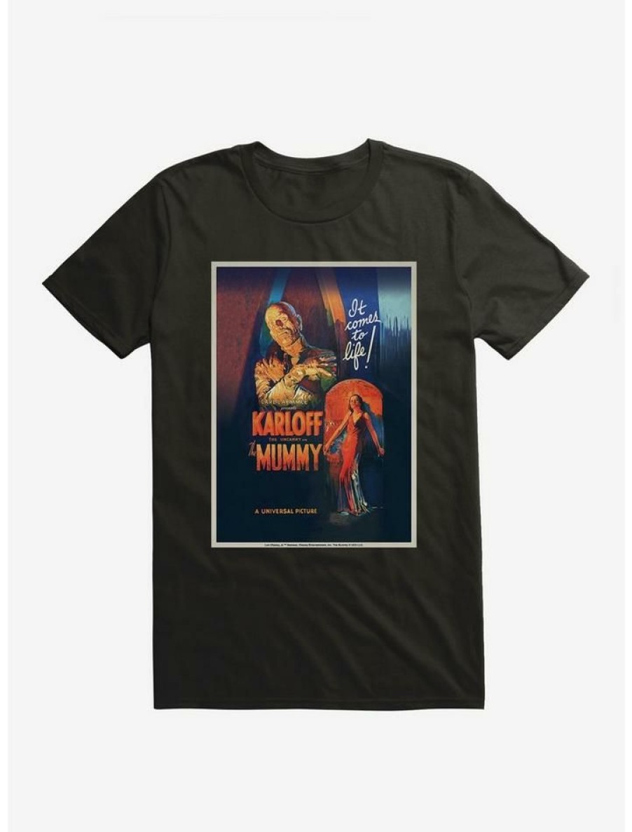 Guys * | Promo Universal Monsters The Mummy Laemmle Movie Poster T-Shirt