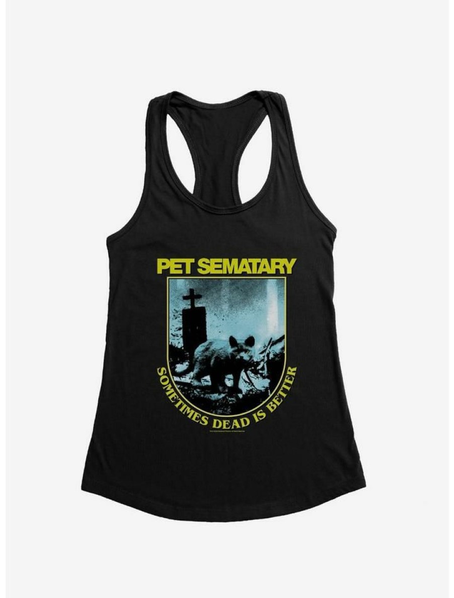 Girls * | Flash Sale Pet Sematary Church'S Eyes Girls Tank Black