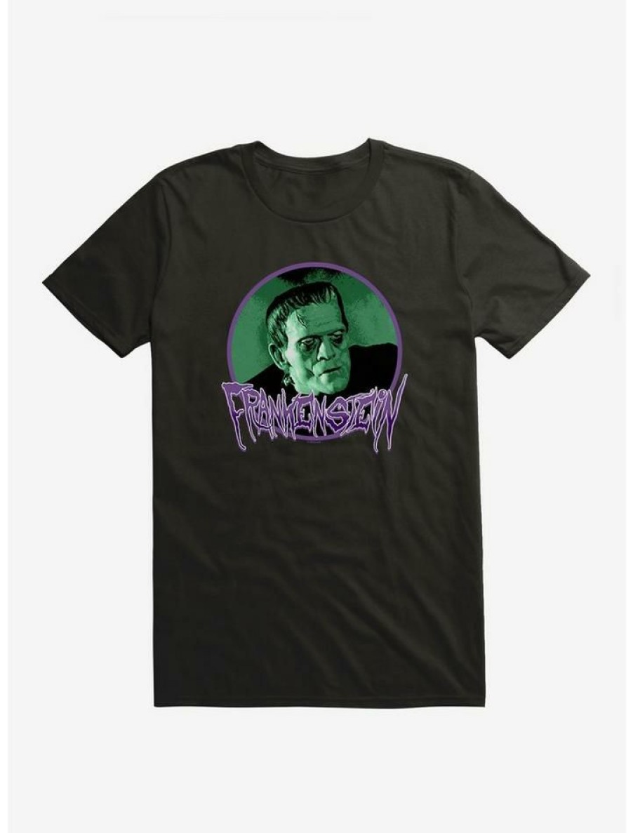 Guys * | New Universal Monsters Frankenstein Round Portrait T-Shirt