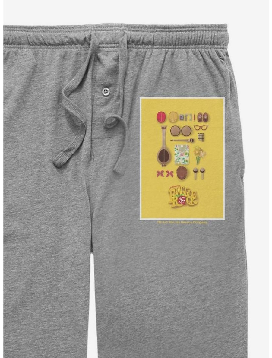 Guys * | Best Sale Jim Henson'S Fraggle Rock 30 Years Pajama Pants Graphite Heather