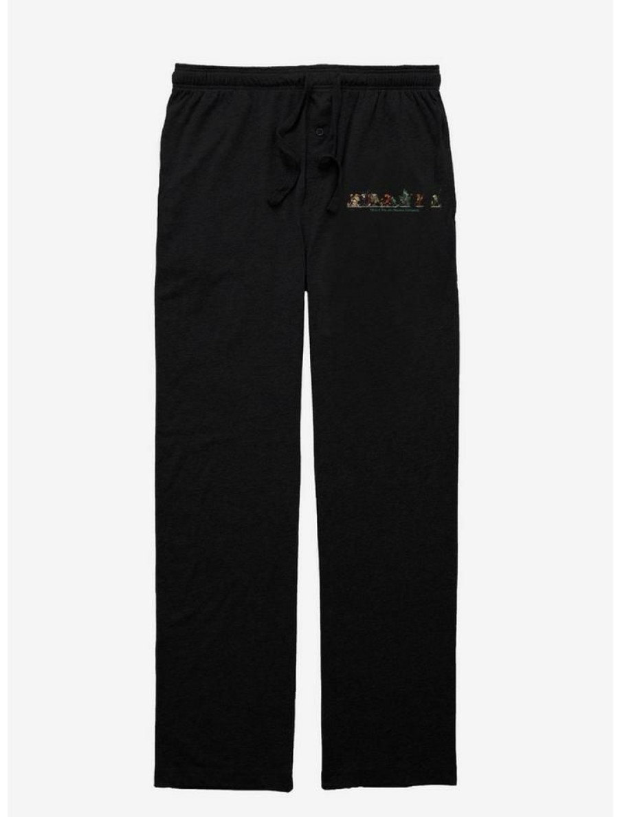 Guys * | Best Deal Jim Henson'S Fraggle Rock Fraggle Crew Pajama Pants Black