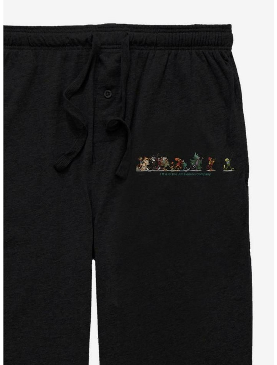 Guys * | Best Deal Jim Henson'S Fraggle Rock Fraggle Crew Pajama Pants Black