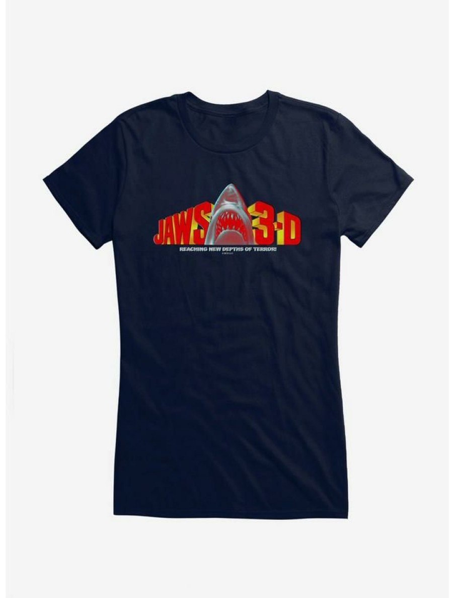 Tees * | Budget Jaws 3D Girls T-Shirt