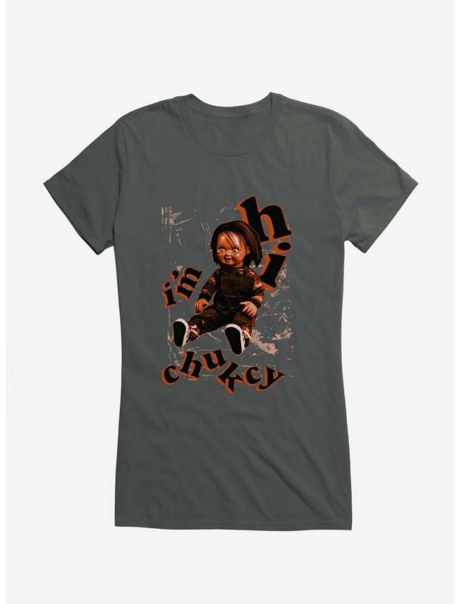 Tees * | Best Sale Chucky Hi I'M Chucky Doll Girls T-Shirt