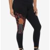 Plus * | Hot Sale A Nightmare On Elm Street Freddy Silhouette Leggings Plus Size Multi