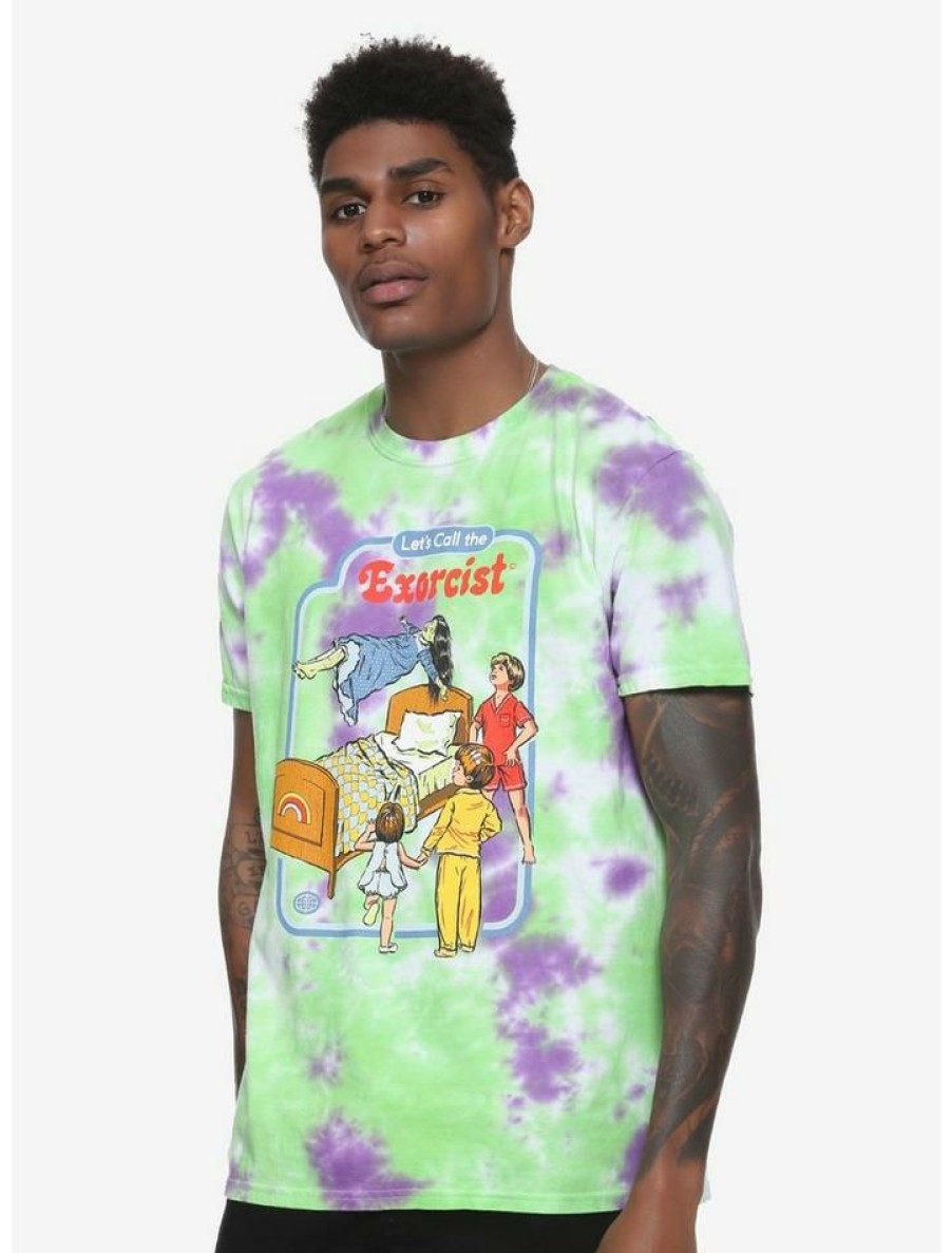 Guys * | Best Reviews Of Let'S Call The Exorcist Acid Wash T-Shirt By Steven Rhodes Hot Topic Exclusive Multi