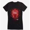 Tees * | Wholesale Carrie 1976 Prom Flames Girls T-Shirt Black