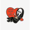 Accessories * | Best Pirce Scream Ghost Face Horror Movies & Chill Enamel Pin