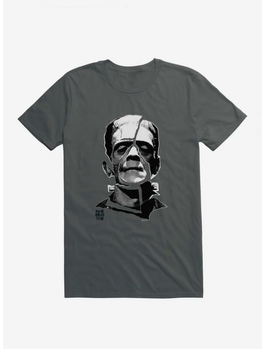 Guys * | Top 10 Universal Monsters Frankenstein Face Tear T-Shirt