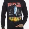 Guys * | New Hellraiser: Inferno Pinhead Welcome To Hell Long-Sleeve T-Shirt Black