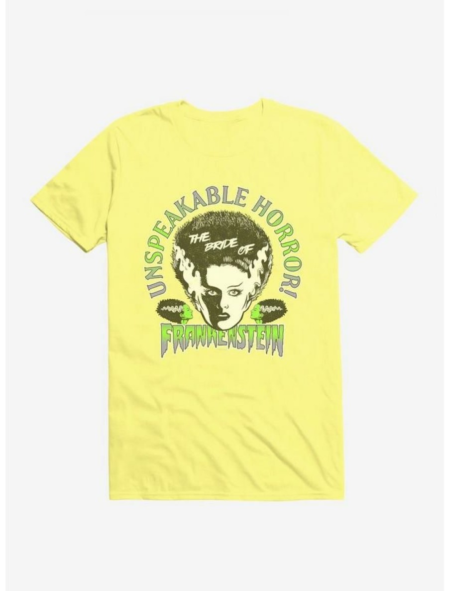 Guys * | Hot Sale Universal Monsters Bride Of Frankenstein Unspeakable Horror T-Shirt