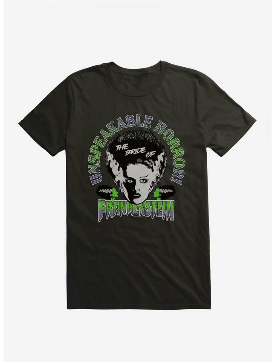 Guys * | Hot Sale Universal Monsters Bride Of Frankenstein Unspeakable Horror T-Shirt