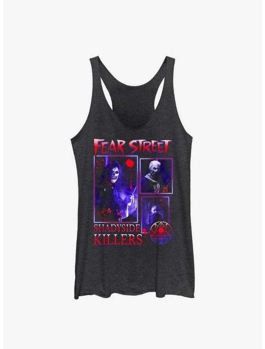 Girls * | Flash Sale Fear Street Shadyside Killers Girls Tank Blk Htr