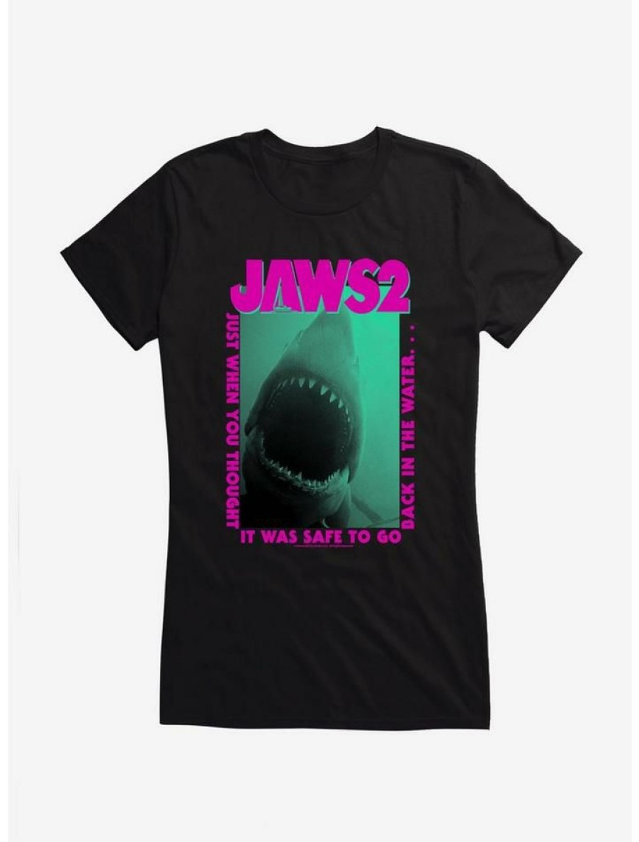 Tees * | Budget Jaws 2 When You Thought It Was Safe Girls T-Shirt