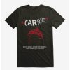 Guys * | Deals Carrie 1976 Crown Splatter T-Shirt Black