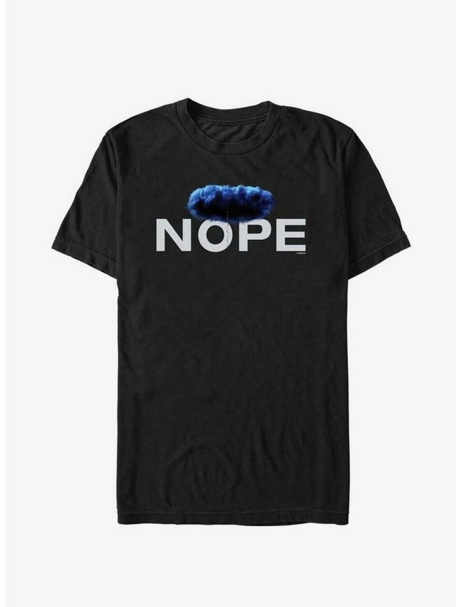 Guys * | Top 10 Nope Logo Cloud T-Shirt Black