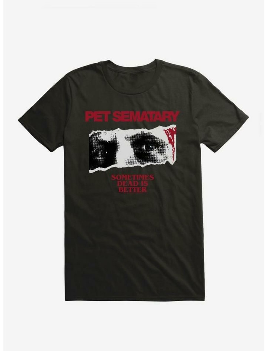 Guys * | Discount Pet Sematary Blue Eyes T-Shirt Black