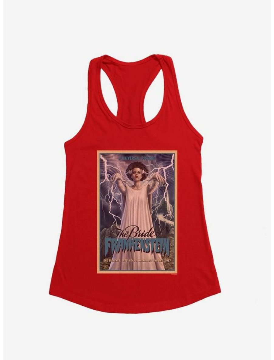 Girls * | Brand New Universal Monsters Bride Of Frankenstein Can She Love? Girls Tank