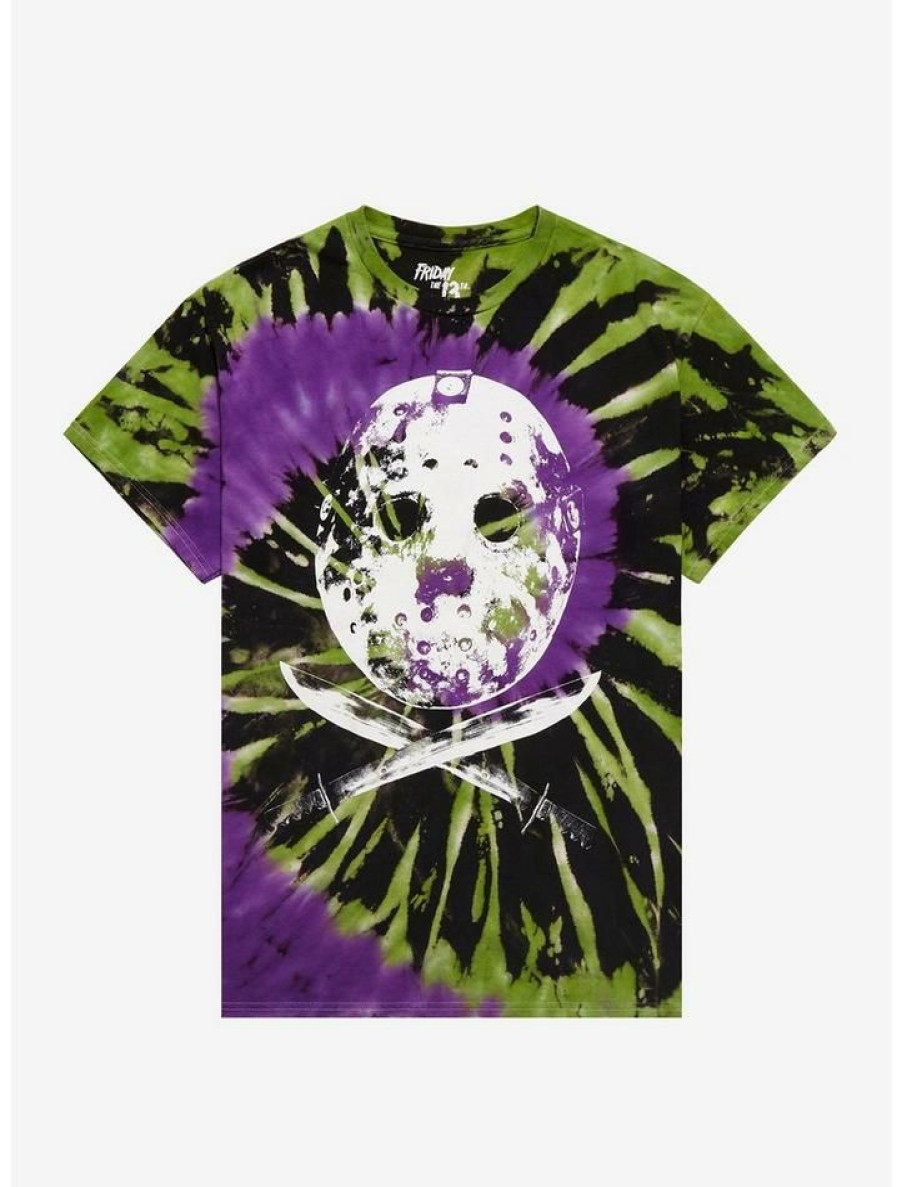 Tees * | Flash Sale Friday The 13Th Tie-Dye Boyfriend Fit Girls T-Shirt Multi