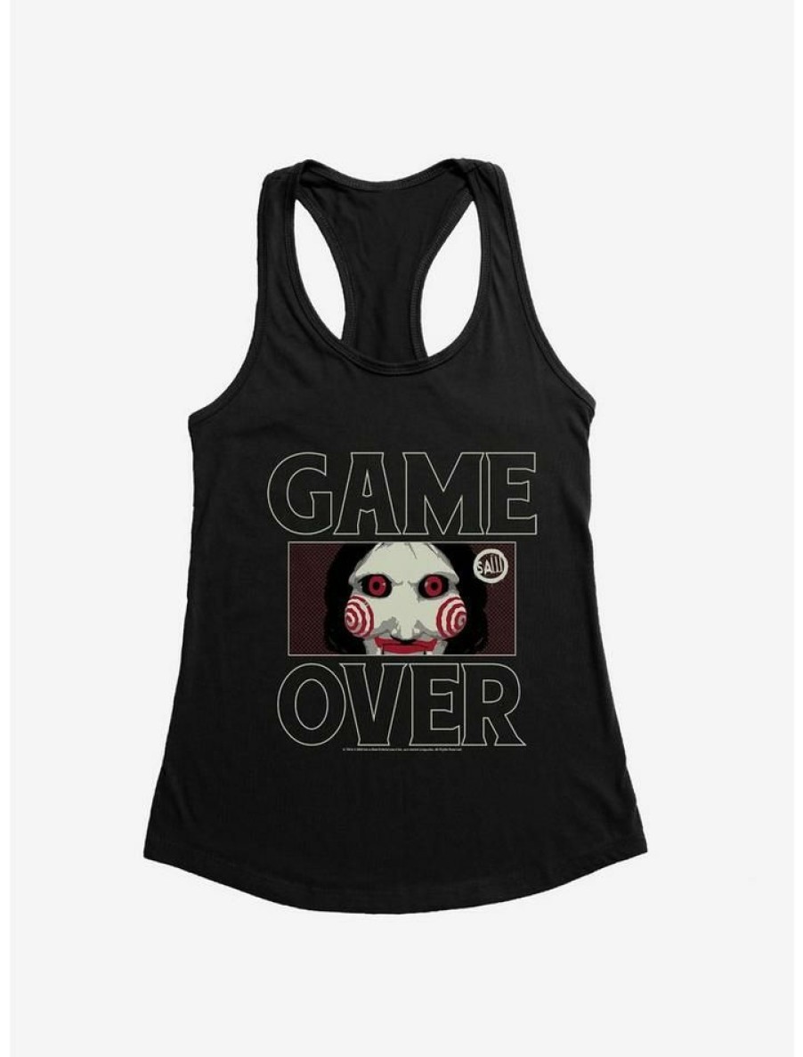 Girls * | Budget Saw Game Over Girls Tank Black