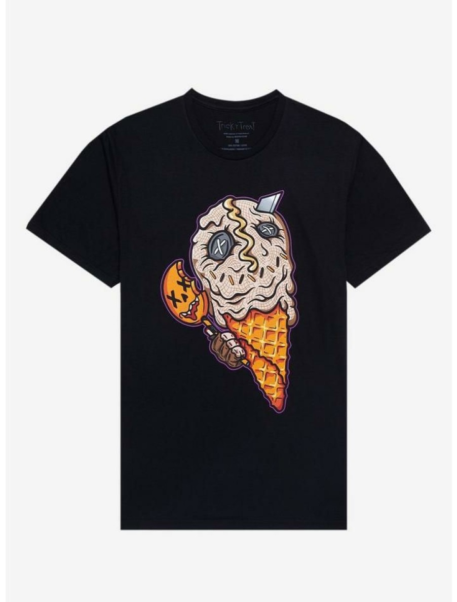 Guys * | Outlet Trick 'R Treat Sam Ice Cream Cone T-Shirt Black