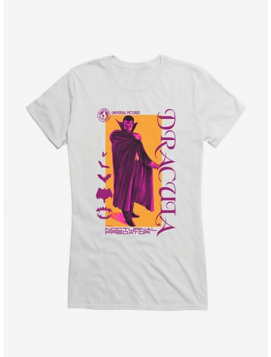 Tees * | Brand New Universal Monsters Dracula Nocturnal Girls T-Shirt